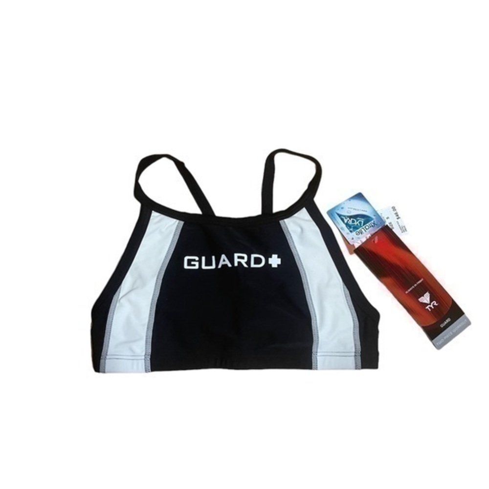 TYR Guard Sorts Workout Bra - Black White - Size Small - NWT